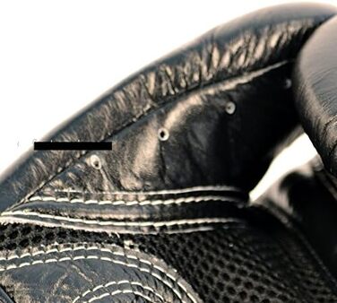 Боксерські рукавички Fairtex BGV1 дихаючі, шкіряні, чорні, 10oz – для боксу, ММА, кікбоксингу та Муай Тай