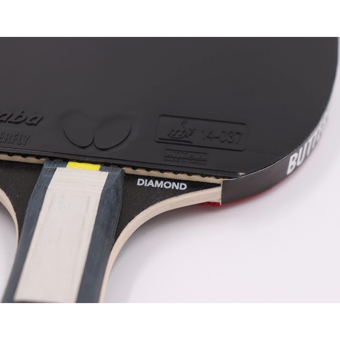 Настільний тенісний ракетка Butterfly Dimitrij Ovtcharov Diamond з ITTF сертифікованим накладкою Wakaba, EVA-технологією, конкавною ручкою для універсальної гри