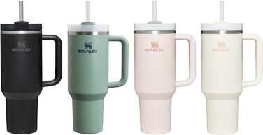 Термочашка Stanley Quencher H2.0 Flowstate з трубочкою 1,2 л, термокружка з нержавіючої сталі, зберігає напої холодними до 48 годин, без BPA, підходить для посудомийки