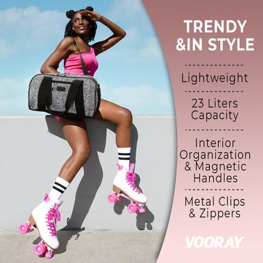 Спортивна сумка Vooray Burner 23 л з відділенням для взуття, рожевий Barbie Classic Blush, 39 см