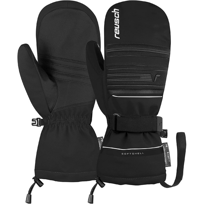 Чоловічі лижні рукавиці Reusch Kondor R-tex, водонепроникні, дихаючі, дуже теплі, чорні, розмір 9