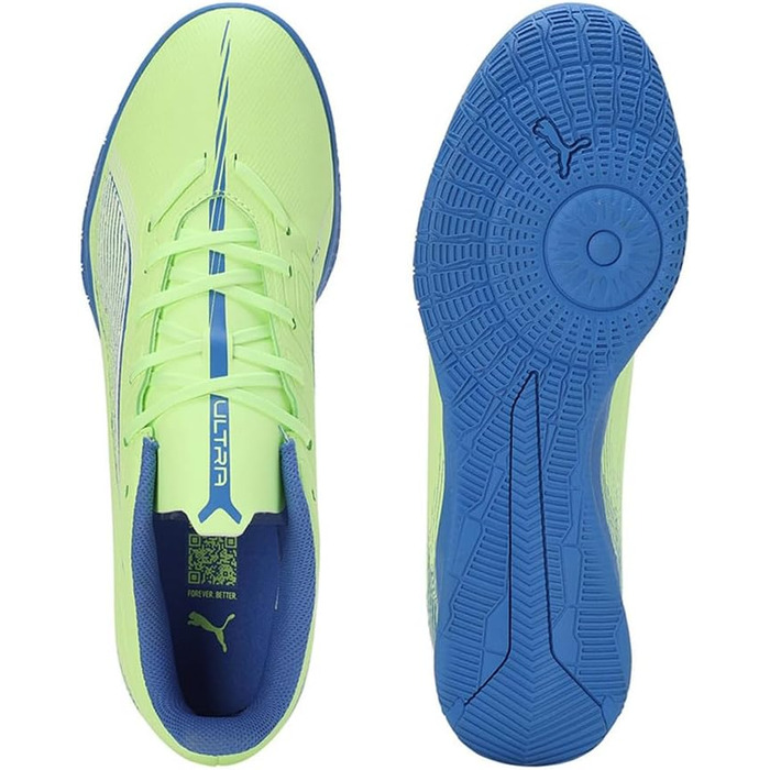 Кросівки футбольні PUMA Ultra 5 Play It для унісекс, 44 EU, кольори Fizzy Apple/Puma White/Bluemazing