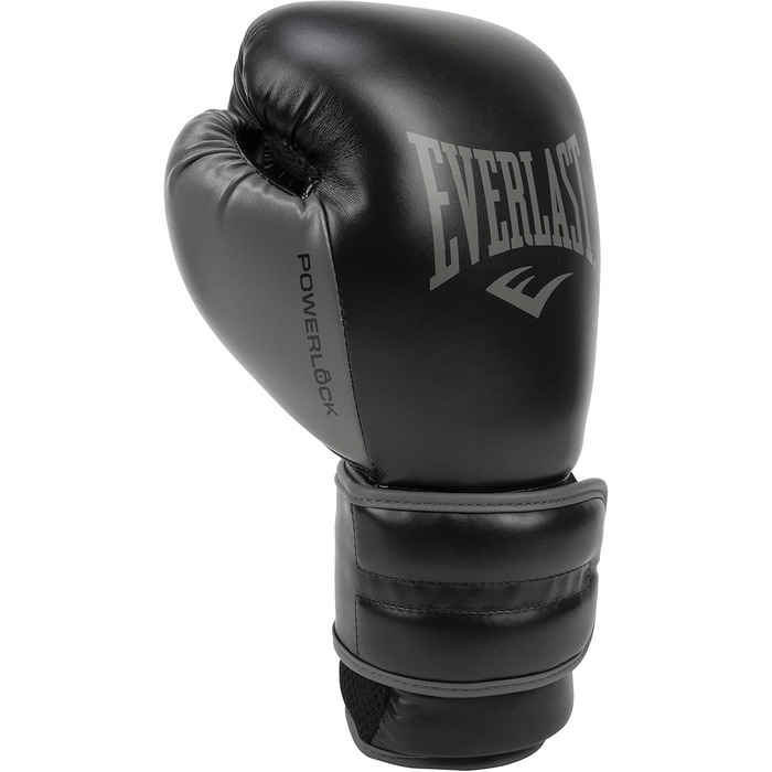 Боксерські рукавички Everlast Powerlock 2R 16oz чорні, універсальні для дорослих