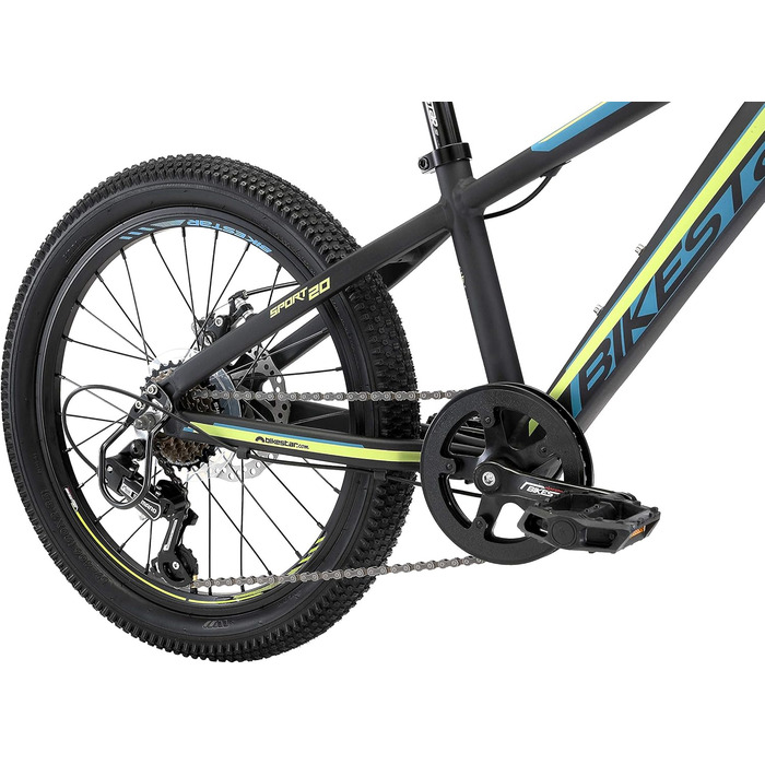 Дитячий гірський велосипед BIKESTAR 20 дюймів, алюмінієва рама, 7-ступенева Shimano, дискові гальма, від 6 років