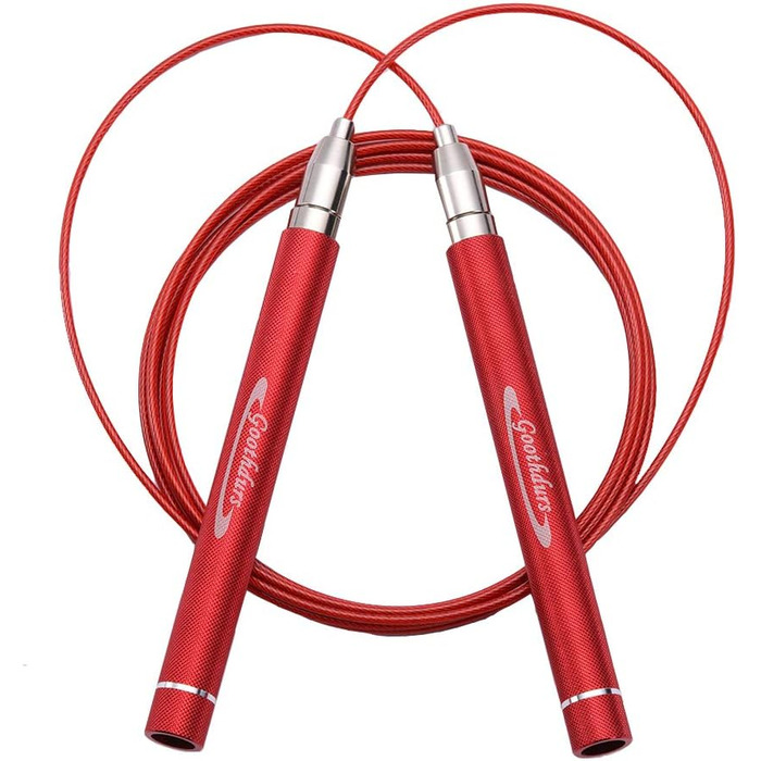 Скакалка Goothdurs Speed Springseil C4-Red: для CrossFit, боксу та MMA (10 ft, для висоти >175 см)