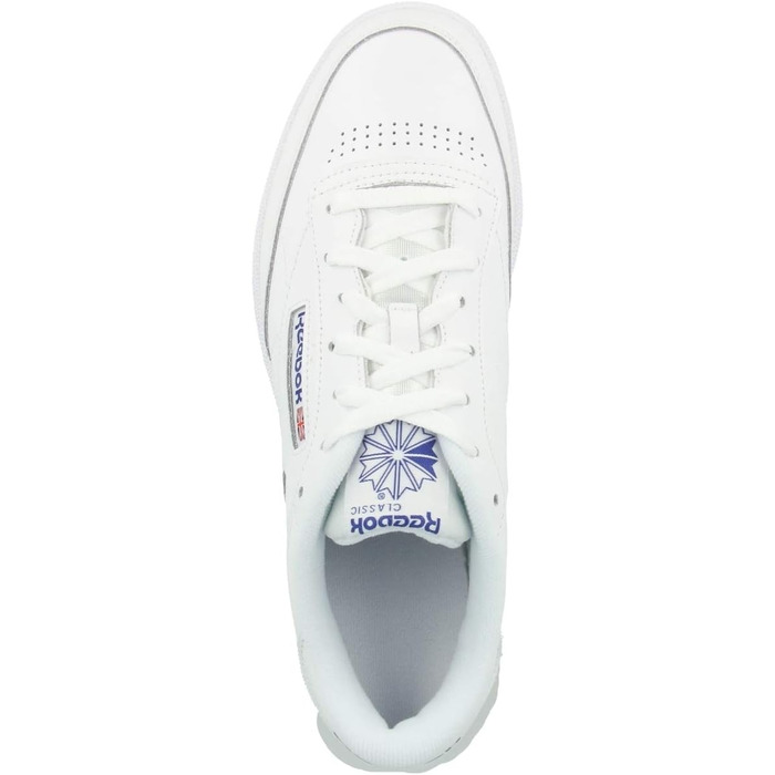 Кросівки Reebok Club C 85 для чоловіків, білі (45 EU, Intense White Royal Gum)