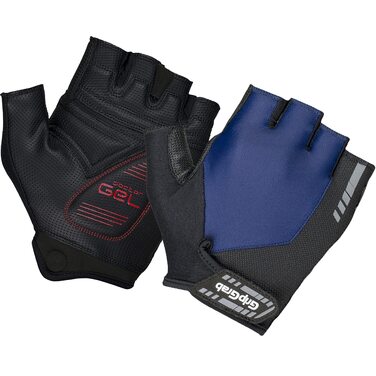 Велосипедні рукавички GripGrab ProGel 4mm DoctorGel, безпальцеві, літній дизайн, для шосе, XXL, темно-синій