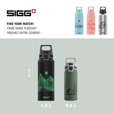 SIGG Алюмінієва пляшка для води WMB ONE, для газованих напоїв, герметична, легка, BPA-free, для туризму, 0,75 л та 1 л