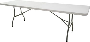 Складаний садовий/кемпінговий стіл MaxxGarden 180x70x74 см – Білий, для дому та відпочинку на природі