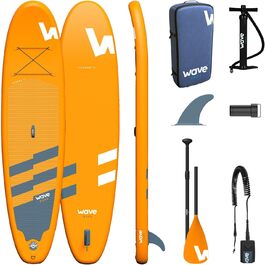 Надувний SUP-борд Wave Tourer Premium: комплект з аксесуарами | Широкий, з неслизьким покриттям, для юніорів та дорослих