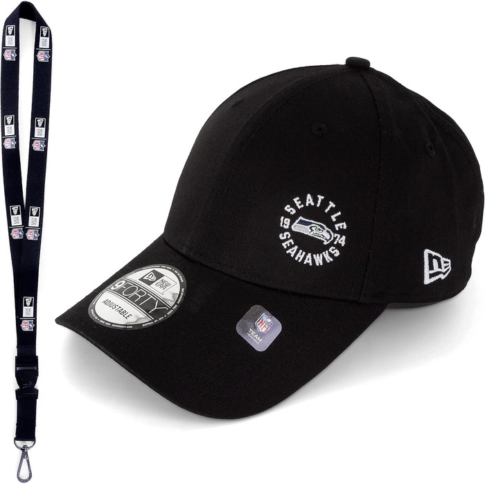 Кепка New Era Baseball Cap NFL MLB NBA - Basecap Flawless - З логотипом команд - Аксесуар - Лімітована серія (один розмір, Seattle Seahawks)