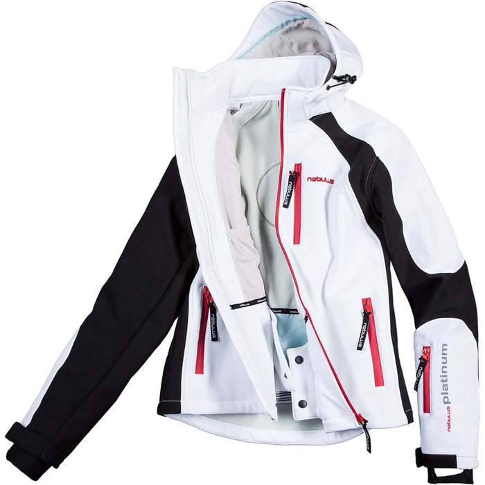 Куртка гірськолижна Nebuus Softshell Rockshe чоловіча чорно-біла (3XL)