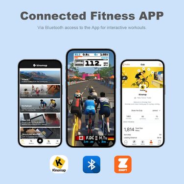 Електротренажер Crosstrainer з Bluetooth, LCD-монітором та регулюванням опору, чорний