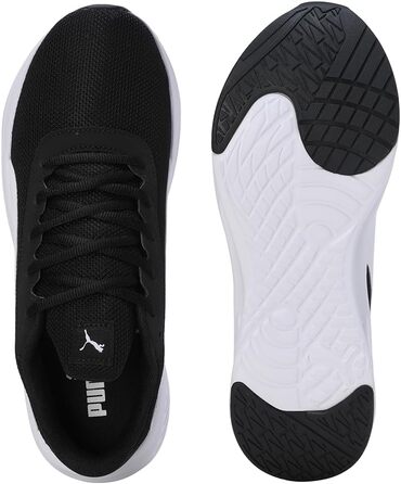 Кросівки для бігу PUMA Night Runner V2 - унісекс, чорно-білі, 44.5 EU