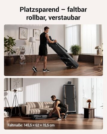 Бігова доріжка LONTEK Walking Pad з нахилом 40%, компактна доріжка для дому, швидкість до 10 км/год, чорна
