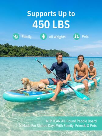 Надувне SUP-борд Niphean з сидінням та аксесуарами, 320 см, для 2 осіб, до 200 кг, для будь-якого рівня майстерності