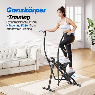 MERACH Stair Stepper Pro: кардіо-тренажер для дому з регулюванням навантаження, складаний вертикальний степер, фітнес-обладнання (2499B1)