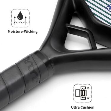 Плече для падел-тенісу IANONI, карбонова поверхня, піна Eva Memory Flex, синій колір, T-PR8300-BLUE-2