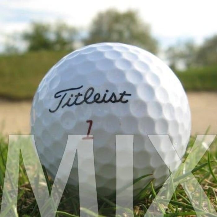 Titleist мікс 50 м'ячів для гольфу Lakeballs AAAA/AAA – відновлені гольф-м'ячі преміум якості