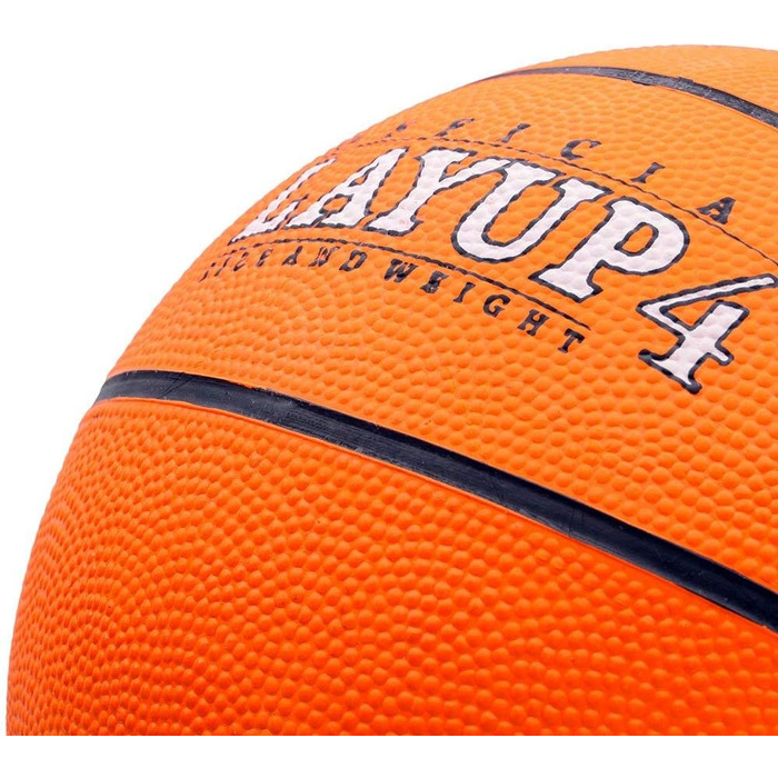 Дитячий баскетбольний м'яч meteor Layup Mini для дітей 4-8 років, розмір #4, помаранчевий