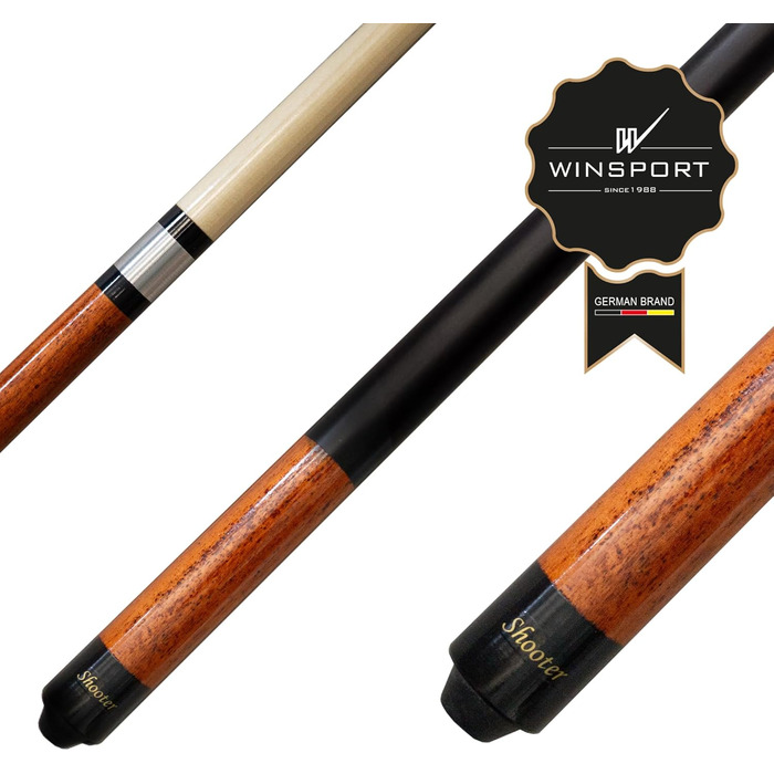 Більярдний кий Winsport Shooter Billardqueue, з високоякісного кленого дерева, 147 см, 2-TLG. з регулюванням ваги