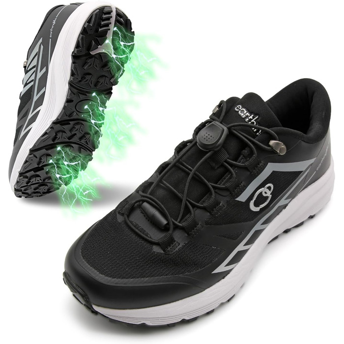 Чоловічі трекінгові кросівки Earthinglife для трейлраннінгу та хайкінгу. Водонепроникні, з антиковзною підошвою. Розмір 43 EU, чорний колір.