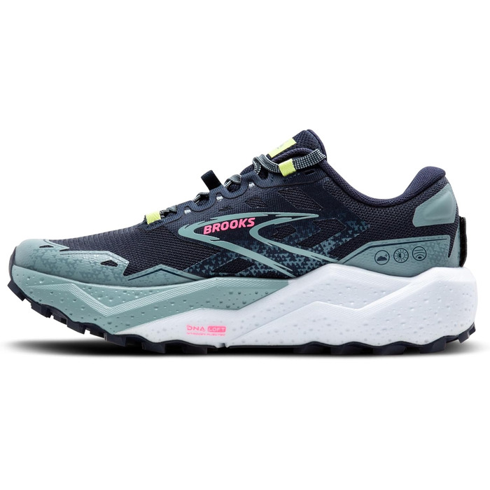 Жіночі кросівки Brooks Caldera 7 Rosa Peacoat Sonniges Limettengrün (40.5 EU)