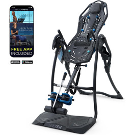 Інверсійний стіл Teeter FitSpine LX9: полегшення болю в спині, зручна фіксація щиколоток, сертифікат FDA (чорний)