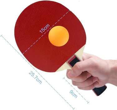 Набір для настільного тенісу з регульованою ручкою та сіткою, ідеальний для гри в приміщенні та на вулиці, а також для тренувань