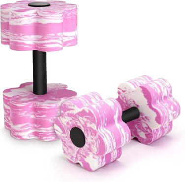 Набір аква-гантелей для плавання, 2 шт. - зелений (рожевий) | Аквафітнес, гідробінго, тренування у басейні