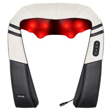 Масажний накид для крісла з підігрівом та 3D масажем, Shiatsu масажер для спини з 3 рівнями інтенсивності, Romm (V-WMN01)