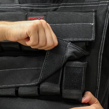 Вага для тренувань Sportnow 15/20 кг, регульована жилетка з знімними вагами та світловідбиваючими смугами для жінок та чоловіків, для силових тренувань, бігу, фітнесу та крос-тренінгу