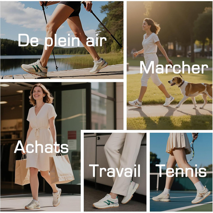 Жіночі кросівки Somiliss: зручні, легкі, дихаючі, з неслизькою підошвою, для спорту та бігу, бежевий, 40.5 EU