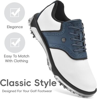 Гольф-взуття чоловіче ULTIANT, водонепроникне, без шипів, класичне, зручне, синього кольору, 46 EU