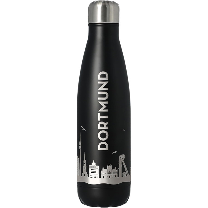 Пляшка для води Goodtimes Dortmund Skyline 500 мл, біла