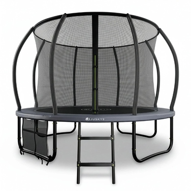 Садовий батут Skybounce Juskys 305 см із захисною сіткою та драбиною