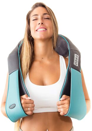 Масажер для спини, шиї та плечей Shiatsu з підігрівом - 3D масажне подушка для глибокого тканинного розслаблення спини, шиї, плечей, ніг та ніг - електричний масажер для всього тіла