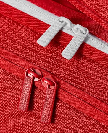 Сумка для тенісу Wilson Super Tour Red 2025 - для 2 ракеток, червоно-біла