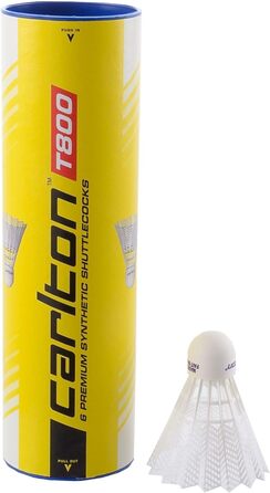 Набір шатлів для бадмінтону Carlton Tournament T800 - для юніорів та клубних гравців (6 шт. в упаковці)
