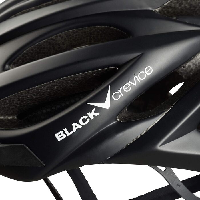 Велосипедний шолом Black Crevice для дорослих, унісекс, MTB, дихаючий, регульований, розмір XS/S (50-54 см), чорний