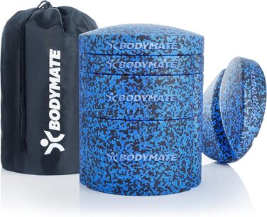 BODYMATE Набір для розтягування спини та грудей, регульований розтягувач для спини, тренажер для відкриття грудної мускулатури і розтягування верхньої та нижньої частини спини, сапфірово-синій