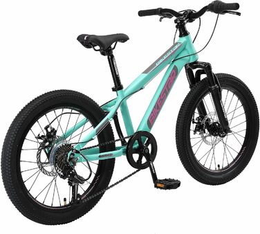 Дитячий гірський велосипед BIKESTAR 20 дюймів, 7 швидкостей Shimano, дискові гальма, для дітей від 6 років