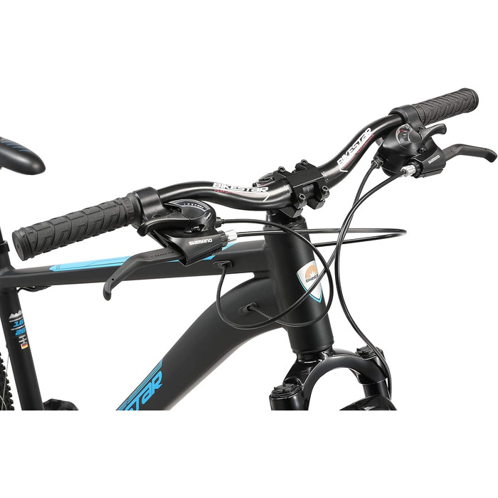 Гірський велосипед BIKESTAR Hardtail алюмінієвий, 21 швидкість Shimano, дискові гальма, 26