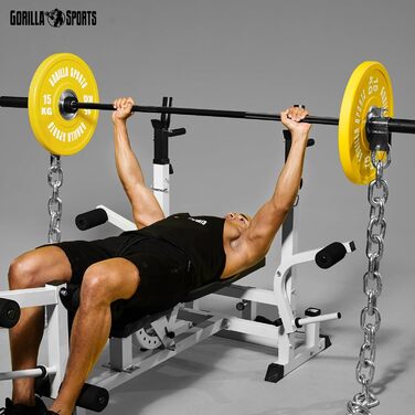 Бамперні диски GORILLA SPORTS 15 кг, Ø50 мм, чавун, гумові, для олімпійської штанги