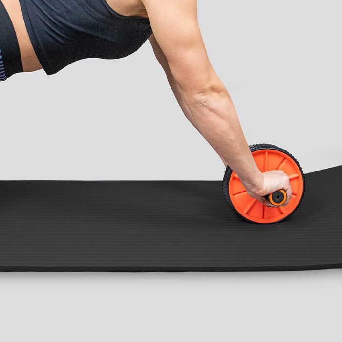 Фітнес-килимок Phoenix Fitness RY1068, NBR, двосторонній, нековзкий, 180x60 см, 12 мм, сірий