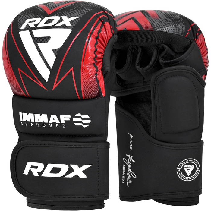 Спаррингові рукавички RDX для MMA, грейплінг, муай-тай, кікбоксинг, вільний бій, червоні, XS