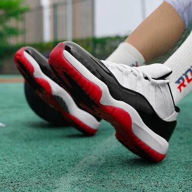 Чоловічі кросівки для баскетболу Air Jordan 11D Black Red: дихаючі, з підтримкою, стильні, для легкоатлетики та ходьби