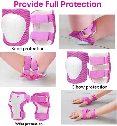 Дитячий шолом KAMUGO з захистом для колін, ліктів та зап'ясть, 2-8 років