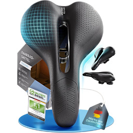 Велосипедне сідло BYVITA ErgoFoam+ - максимальний комфорт, ергономічне сідло для жінок та чоловіків, зручне для трекінгу