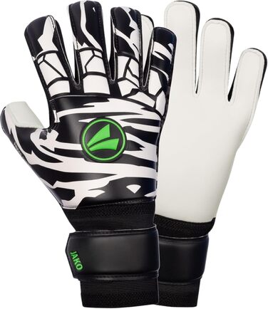 Воротарські рукавички JAKO Animal Basic RC Unisex чорно-біло-зелені, розмір 5